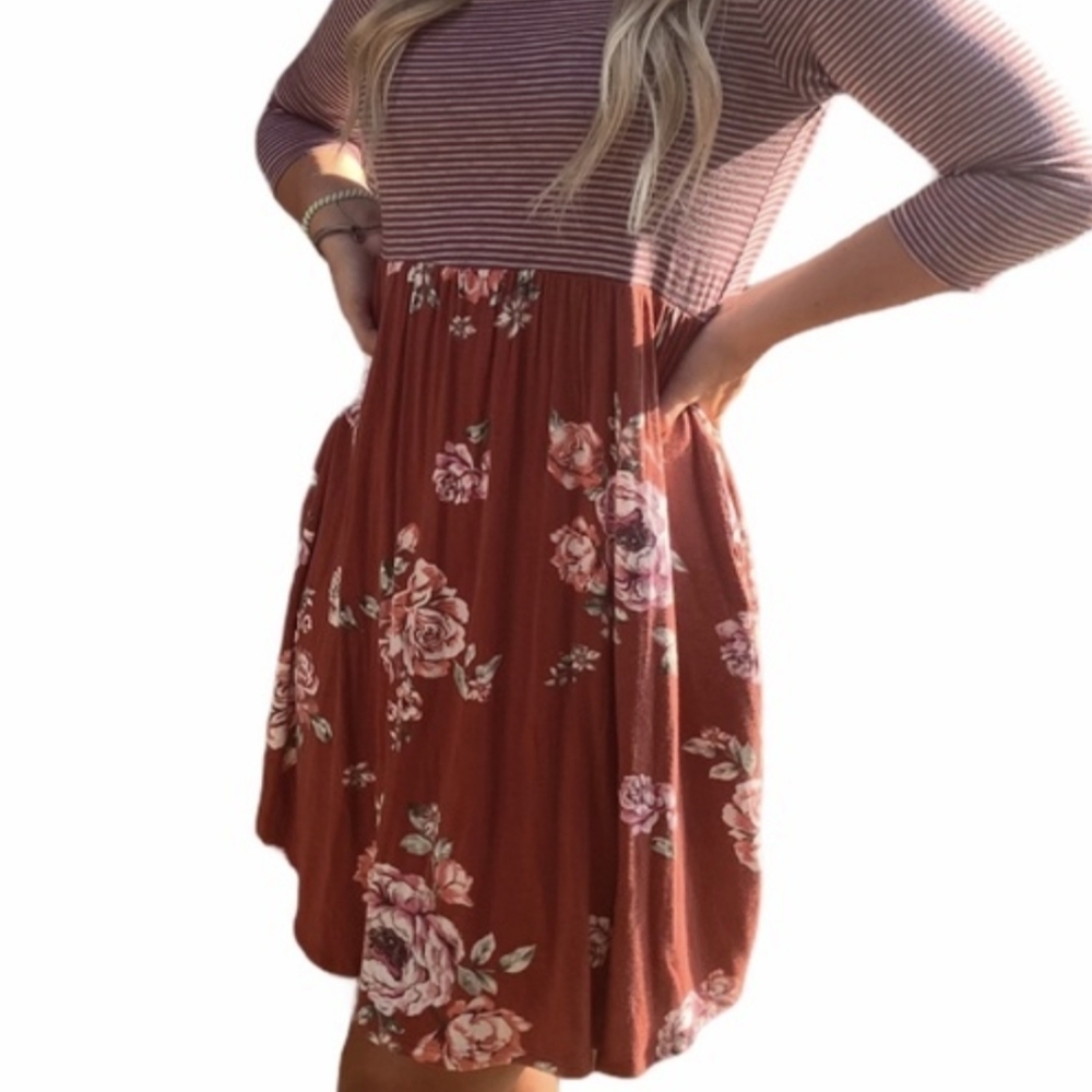 ODDY 3/4 Sleeve Dress